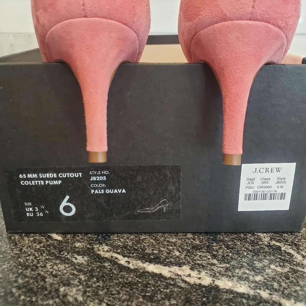 J. Crew Pink Suede Heels - Picture 3 of 10